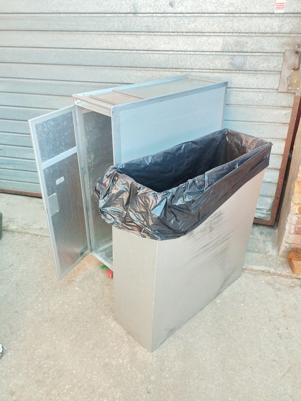 carro desperdicios servicio avion aluminio 103x81x30 1u